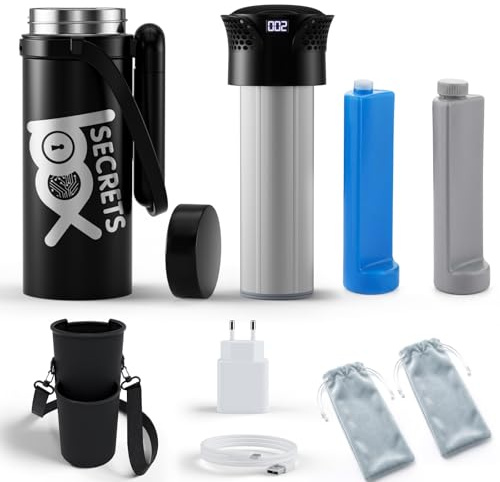 USB Nevera Insulina de Viaje 2-8 °C, Alta Capacidad de 8 a 9 Pluma | Enfriador eléctrico de insulina para Viajes con Bolsa de Gel, Portátil nevera de medicamentos