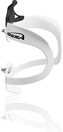 Ibera Bicycle Lightweight Aluminum Water Bottle Cage - White, IB-BC5-WH