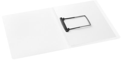 Jalema 1401030 Lucido Clipmappe PP, A4, 15er Packung, weiß-transparent