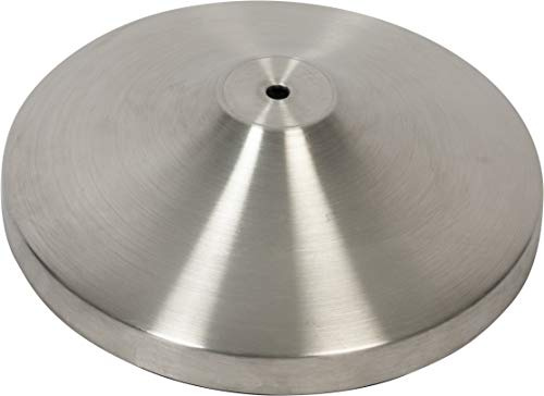 Securit Classic Absperrpfosten CHROME - Fuß 31 x 31cm (Halterungnicht inklusive) | Runde Standfläche 31 x 31 cm - Edelstahl poliert - Innen und Außen