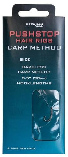 DRENNAN CARP METHOD QUICKSTOP HAIR RIGS SIZE 14 - HNQCMT014