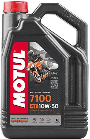 Motul 104098 7100 4T, 10 W-50, 4 L, Black, 300x234x114
