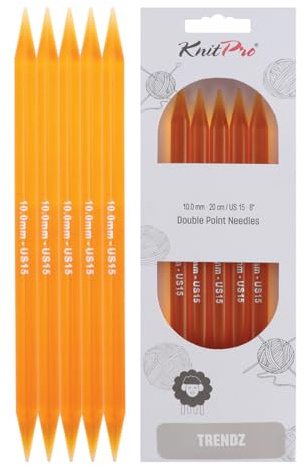 KnitPro Trendz Double Pointed Needles 8 (20cm) | 10.00mm