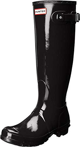 Hunter - Stivali da pioggia, da uomo, nero (Black), 35.5
