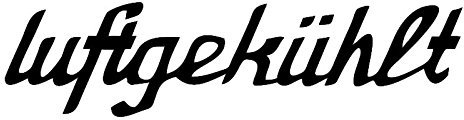 NetSpares Plott Aufkleber Luftgekühlt Sticker Autoaufkleber Shocker Tuning Fun Gag