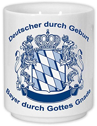 Geschenkbox Kaffeetasse mit Wappen und Aufdruck Bayer durch Gottes Gnade