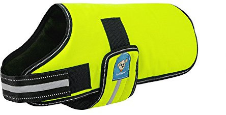 Knuffelwuff 13930-014 Hundemantel Funktionstextil reflektierend, neon gelb