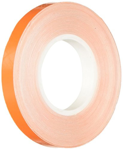 Wheel Stripes Strisce Adesive per Cerchi Moto con Applicatore, Arancione KTM, 7 mm x 7 mt