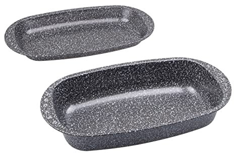 c|h|g Brotback- und Bratenform mit Deckel Granito, Skandia Xtreme Plus: 4-fach Antihaftbeschichtung in Granitoptik, 37 x 20 x 7 cm, Made in Germany