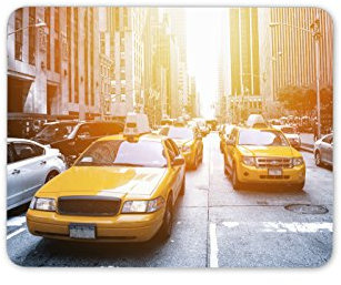 Destination Vinyl Ltd Cool New York Taxi Mouse Mat Pad - City America USA NYC Gift PC Computer #8548