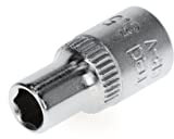 GEDORE red Douille, Entraînement 1/4 6,3 mm, 6 pans, Diamètre 5,5 mm, Outil, R41005503, Acier chromé