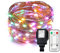 Erchen Plug in Fairy Lights, 33 FT 10M 100 LED Dimmable Copper Wire LED Starry String Lights with 4.5V DC Power Adapter Remote Control for Wedding Christmas Party Bedroom (Multicolor)