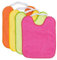 Ti TIN | 4 pack wasserdichte frottee Babylätzchen 24x31 cm | Lätzchen mit elastischem Verschluss für Babys von 6 bis 18 Monaten
