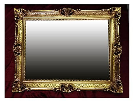 Generisch 70x90 cm WANDSPIEGEL BAROCKSPIEGEL Spiegel Gold ANTIK BAROCK Rokoko Shabby CHIC Renaissance JUGENDSTIL Retro Zeitloses Design 58SP