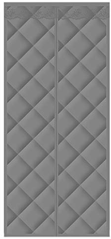 HMHD Magnetic Thermal Insulated Door Curtain, Gray, 80x190CM