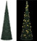 vidaXL Künstlicher Pop Up Weihnachtsbaum mit LED Tannenbaum Christbaum Dekobaum Kunstbaum Weihnachten Dekoration Weihnachtsdeko Grün 150cm