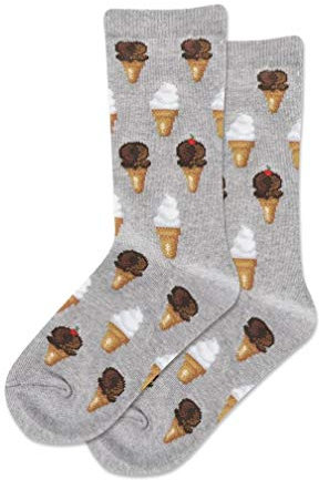 Hot Sox Unisex-Kinder Hsk00051, Greyh, M/L Socke, Eiscreme (Gray Heather), Medium-Large