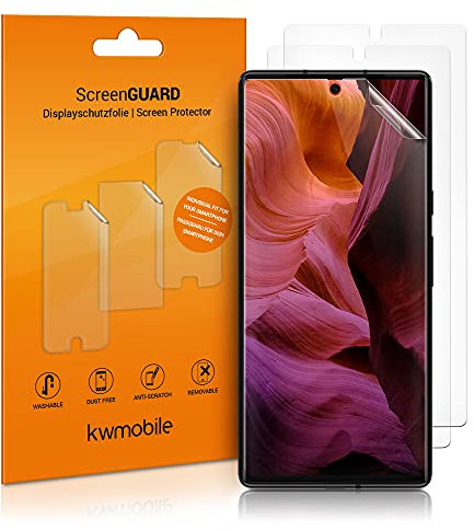 kwmobile 3X Pellicola Salvaschermo Compatibile con Google Pixel 6 Pellicola - Film Protettivo Telefono - Protezione AntiGraffio Display Smartphone