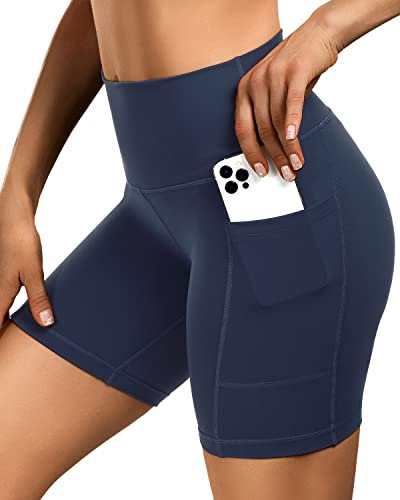 Sportneer Radlerhose Damen Kurze Sporthose 7 Kurze Leggings Damen Gym Shorts High Waist Sporthose Kurz Biker Shorts