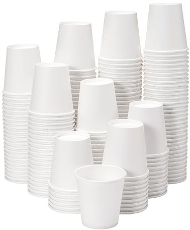 [3 oz 500 pack] Disposable Paper Bathroom Cups, Small Mouthwash Cups, Bath Paper Cups Ideal for Bathroom, Mouthwash (3oz 500count) (500)