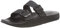 Fitflop Women's IQUSHION Two-BAR Buckle Slides Flat Sandal, All Black, 6 UK