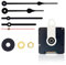 DEEWISH Radio Clock Mechanism DIY with 5-inch and 6-inch clock hands, 0.67 inches (17mm) Axis Length MSF Radio Electric Controlled Clock, Repair Wall Clock Clockwork, Clock Parts