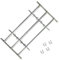 Yumeng Fenstergitter Verstellbar mit 3 Querstäben, Fenstergitter Einbruchschutz, Fenstergitter Sicherheit, Kellerfenster Gitter, Fenstergitter Einbruchschutz Aussen, 700-1050 m