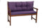 Bankauflage für Gartenbank- Polsterauflage für & Hollywoodschaukel-Gartenschaukel Kissen-hollywoodschaukel Kissen-bankkissen Outdoor (120 x 60 x 50 cm, Violett)