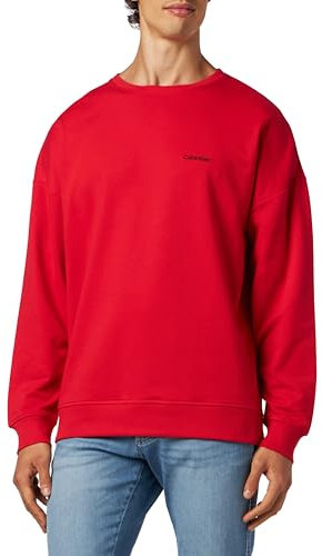 Calvin Klein L/S Sweatshirt 33E 000NM2533E Felpe Pesanti, Rosso (Rouge), L Uomo