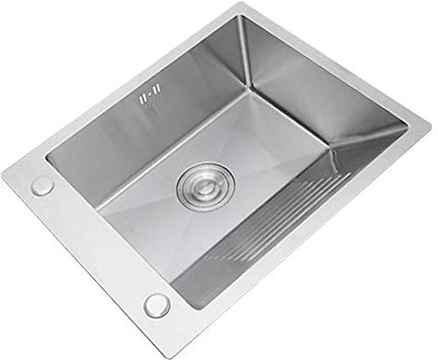 Fadiadem Lavabos de Salle de Bain Piscine à Linge, Balcon Lavabo avec Planche à Laver, évier de Cuisine à Une cuve en Acier Inoxydable Lavabo de buanderie, évier de Nettoyage de cuve à Linge
