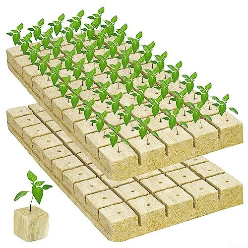Rockwools Cubes, Flower Soilless Culture, Flower Soilless Culture Substrate Wool Block Grodan Cubes,40 * 40 * 40 mm