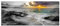 Pixxprint Glasbild Panorama, Wandbild aus Echtglas, Sonnuntergang auf Hawaii, 120x50 cm, inkl. Aufhängung und Abstandshalter