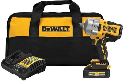 DeWalt - 20V MAX Cordless Impact Wrench Kit, 1/2 Hog Ring, Battery and Charger Included (DCF961GP1)