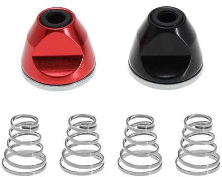 SG Store 2 Stück M5 Fahrradnabenmutter mit 4 Stück Schnellspannspießen Feder Fahrrad Schnellspannstangenmuttern Zubehör für Spit Hohlwelle Feste Stange