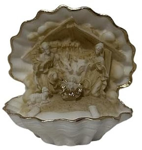 YUPS Handgefertigte Krippe Jesus Weihnachten (Patina) 7.90 cm Home Store Dekoration, Kunstskulpturen Dekoration, Geschenk