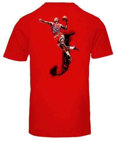 Blasfemus Herren-T-Shirt The Last Dance – J 23 Campioni Basketball, rot, Large