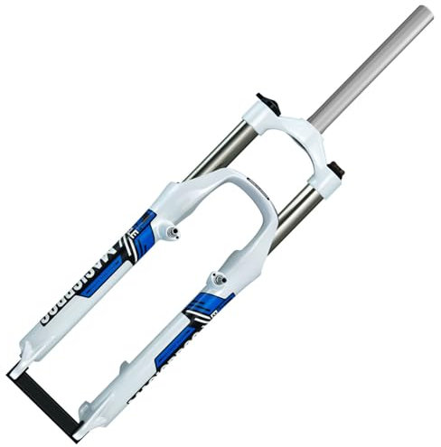 LYMFCFC Forcella Ammortizzata MTB 26 Pollici Forcella Meccanica in Lega di Alluminio Tubo Dritto Controllo Spalla Forcella Mountain Bike Freno A Disco/V QR 9 Mm Corsa 100 Mm 1-1/8 A,26in