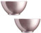 Acan Tradineur Lot de 2 bols en verre opale extra résistant pour desserts, apéritifs, passe au lave-vaisselle et au micro-ondes Argenté 50 cl 13,2 x 6,8 cm