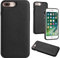 VQWQ Custodia Compatible with iPhone 8 Plus - Tinta unita Caso Pelle Portafoglio Custodia Fotocamera Anti-shock Guscio Posteriore in Pelle Case per iPhone 8 Plus/iPhone 7 Plus 5.5 [KB] -Black