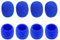 Leliafleury 8Pcs Blue Microphone Foam Covers Foam Mic Covers Hand-Held Microphone Sleeves for KTV Stage Performance