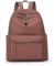 YUESITE Damen Rucksack Wasserdichte Nylon Casual Schultasche Daypack Leichtgewicht Reiserucksack Minirucksack Elegant,leichte Rucksackhandtasche zum Alltag Reise Schule Freizeit Einkaufen Caramel