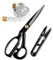 TIDEVAN Ciseaux de Couture Ciseaux à Tissu Ciseaux de Couture de Qualité Ciseaux Couture Professionnel Et Coupe-fil Pour Couper Le Tissu,Les VêTements, Le Cuir,Les MatièRes PremièRes (10 inches, Noir)