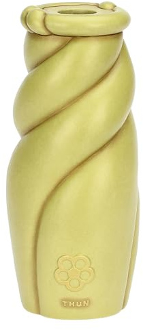 THUN - Vase Twist groß - Keramik - Kollektion Frühlingsgarten - 10,4 x 10,1 x 23,1 cm