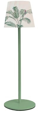 Majestic ALEA DULAC PM - Lampada da tavolo LED senza fili ricaricabile per interni ed esterni, H37cm, confezione regalo riutilizzabile, Palma