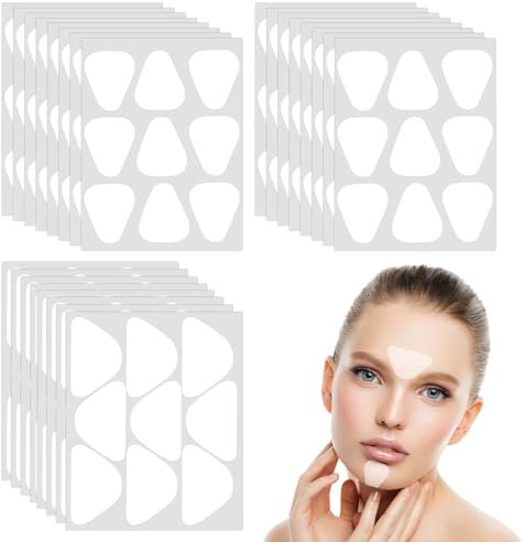 216 Stück Face Tape Lifting Gesicht,Anti Falten Pflaster,Falten Pflaster Gesicht,Straffende Haut,Lifting Schlaffer Haut,zur Glättung von Augen und Mund