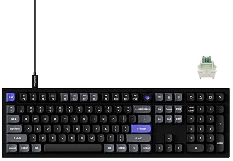 Keychron Q6 HE 8K Full-Size Wired Hall-Effekt-Tastatur, Aluminium, Schwarz | Rapid Trigger Magnetschalter, Hot-Swappable, einstellbare Betätigung, PBT-Tastenkappen, benutzerdefinierte