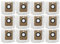 Sac À Poussière Compatible Avec Les Accessoires Dreame D10 Plus For Aspirateur Robot RLS3D, Pièces De Rechange(12pcs.)