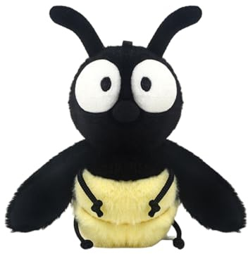 Xiyocadt Klein Insekten Plüschtier,Bauernhof-Plüschtiere,Biene,Mücke,Fliege,Kakerlake Fliegende Kuscheltier,Niedlich Deko,Kinder Plushie,Geschenke für Mädchen und Jungen (Glühwürmchen)