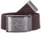 2Stoned Stoffgürtel Canvas Belt Braun, matte Schnalle Geprägt, 4 cm breit für Damen und Herren