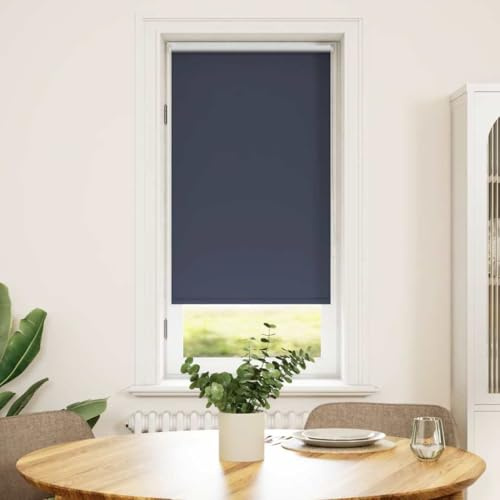 vidaXL Roller Blind Blackout 44.4x100 cm Fabric Width 40 cm Marine/Blue